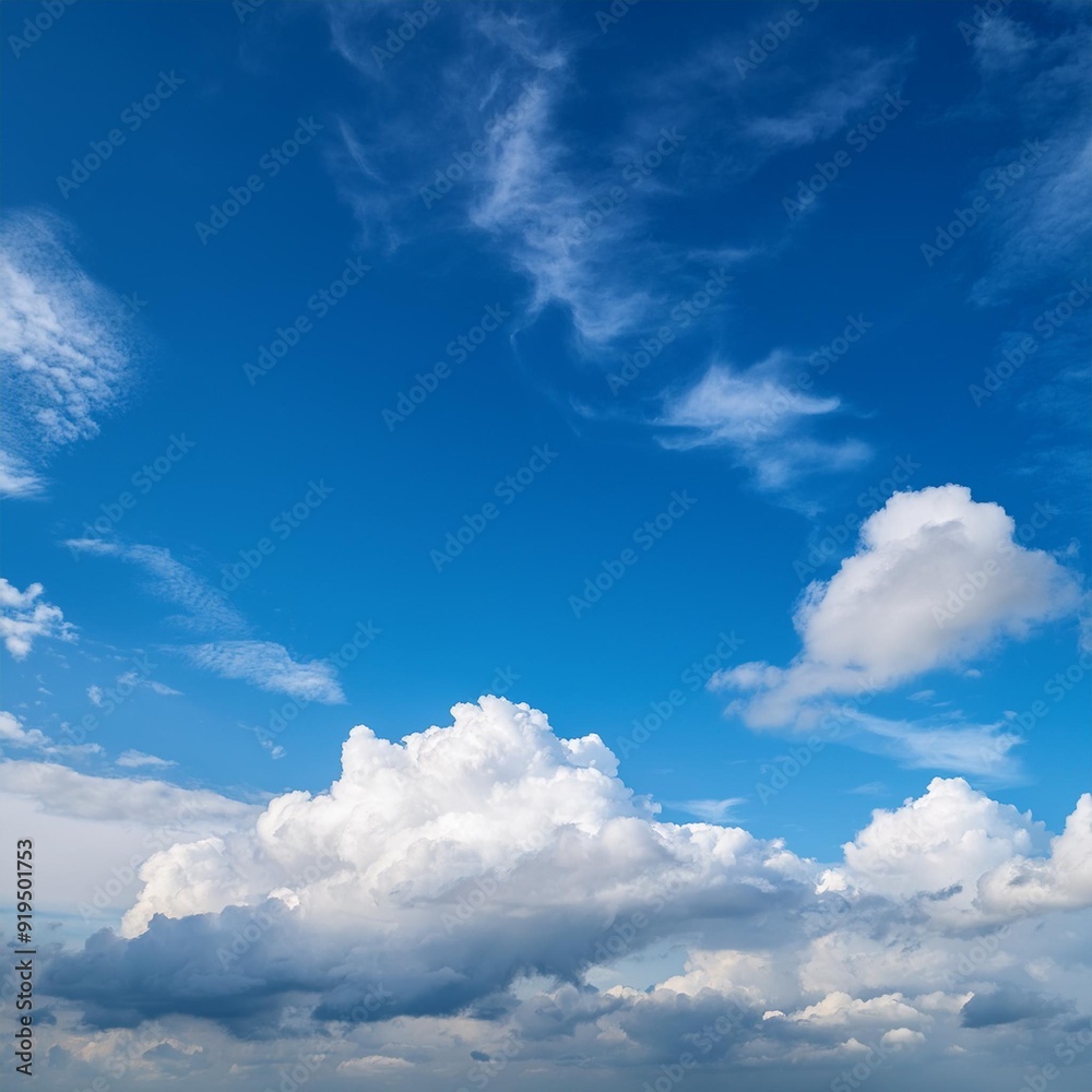 serene azure sky dotted with fluffy cumulus clouds sunlight filtering through creating soft shadows and highlights conveying a sense of tranquility and vastness serene azure sky dotted with fluffy cumulus clouds sunlight filtering through creating soft shadows and highlights conveying a sense of tranquility and vastness