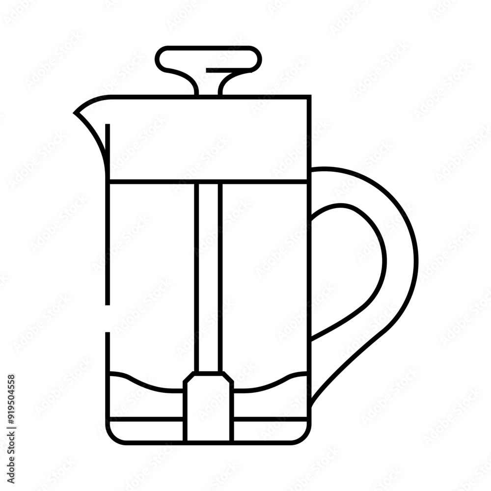 milk frother home interior line icon vector. milk frother home interior sign. isolated contour symbol black illustration milk frother home interior line icon vector. milk frother home interior sign. isolated contour symbol black illustration