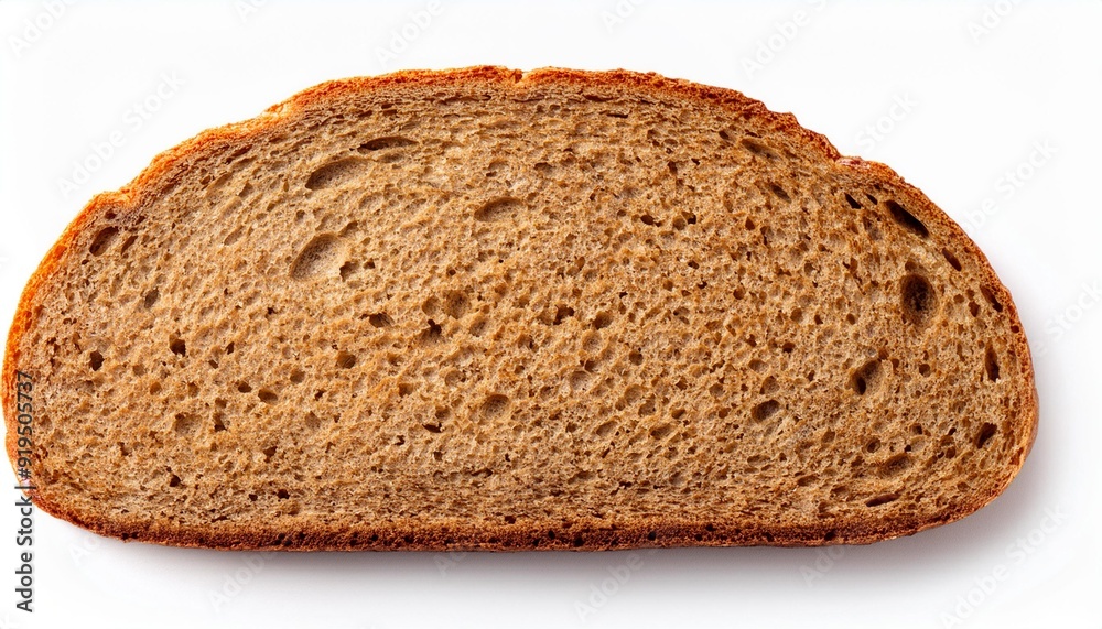 Top view of sliced wholegrain bread isolated on white background closeup. Top view of sliced wholegrain bread isolated on white background closeup.