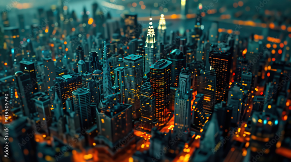 Futuristic Digital Cityscape with Data Streams Futuristic Digital Cityscape with Data Streams