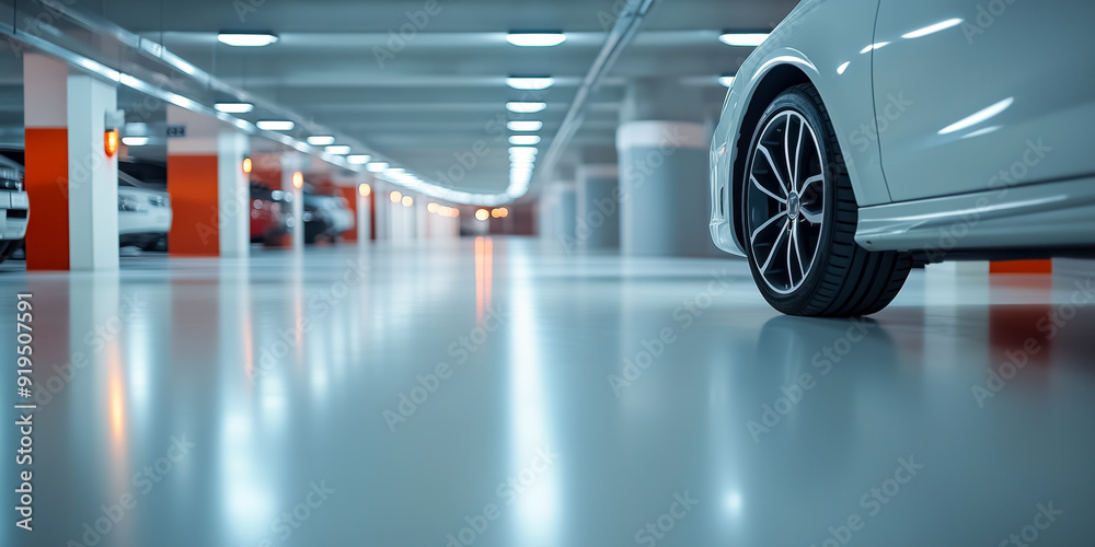Obraz premium Underground car parking