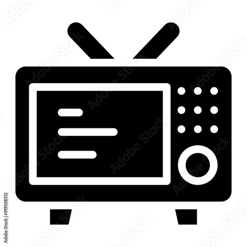 icon televisi glyph photo