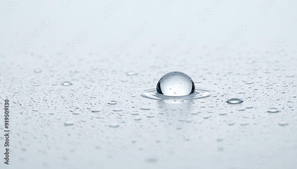 Water droplet falling into calm water surface with ripples 14 Water droplet falling into calm water surface with ripples 14