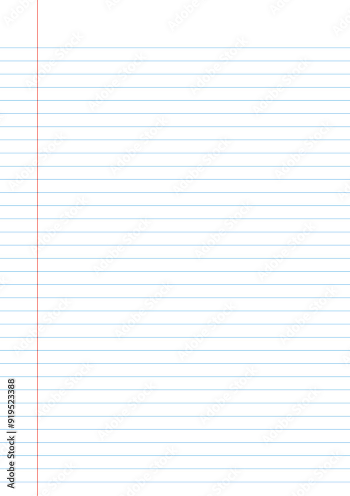 Notebook paper background. Lined notebook paper Notebook paper background. Lined notebook paper