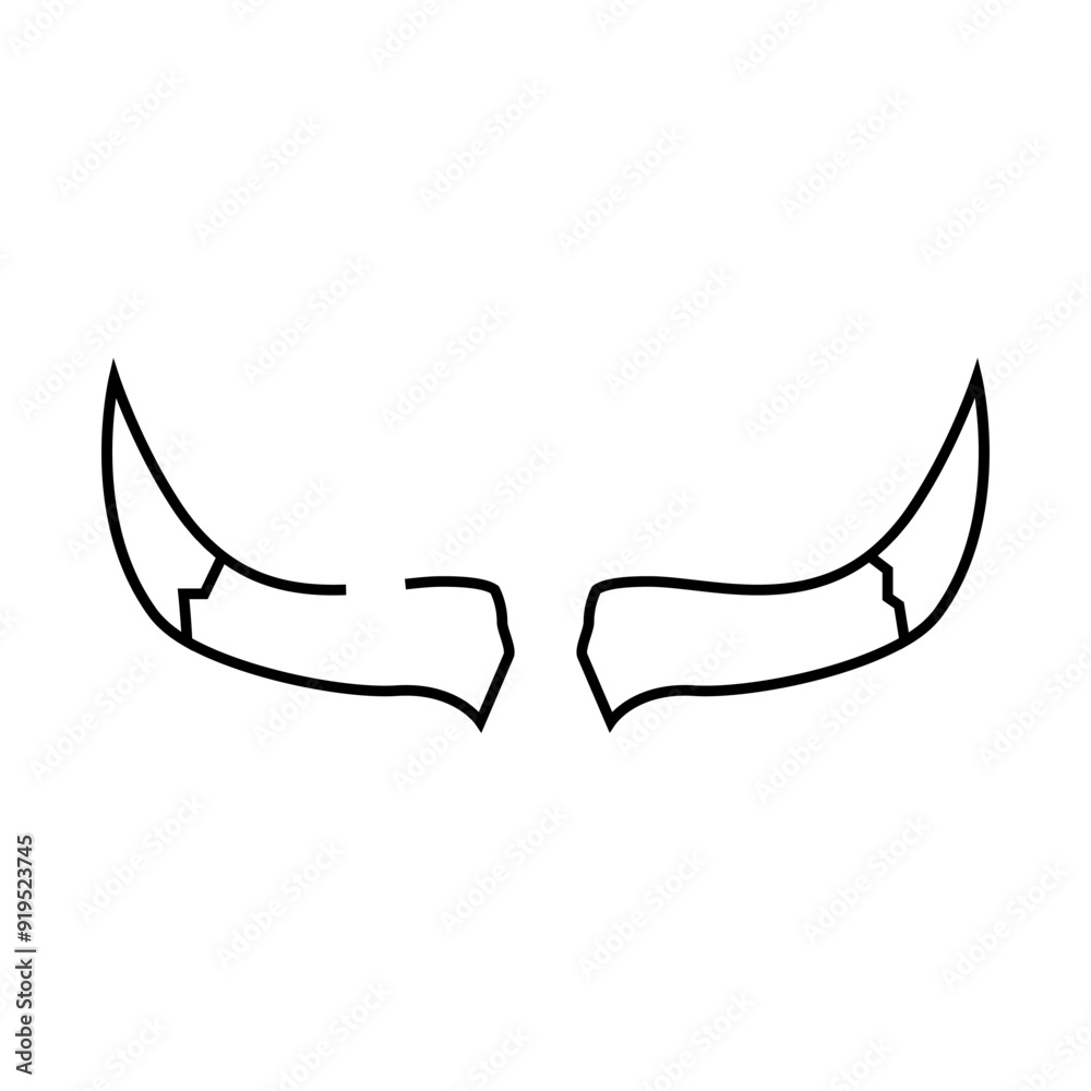 Fototapeta premium cow wildlife animal line icon vector. cow wildlife animal sign. isolated contour symbol black illustration