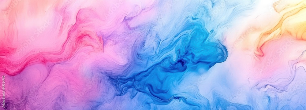 Fototapeta premium Abstract Colorful Swirls of Paint in a Fluid Art Design