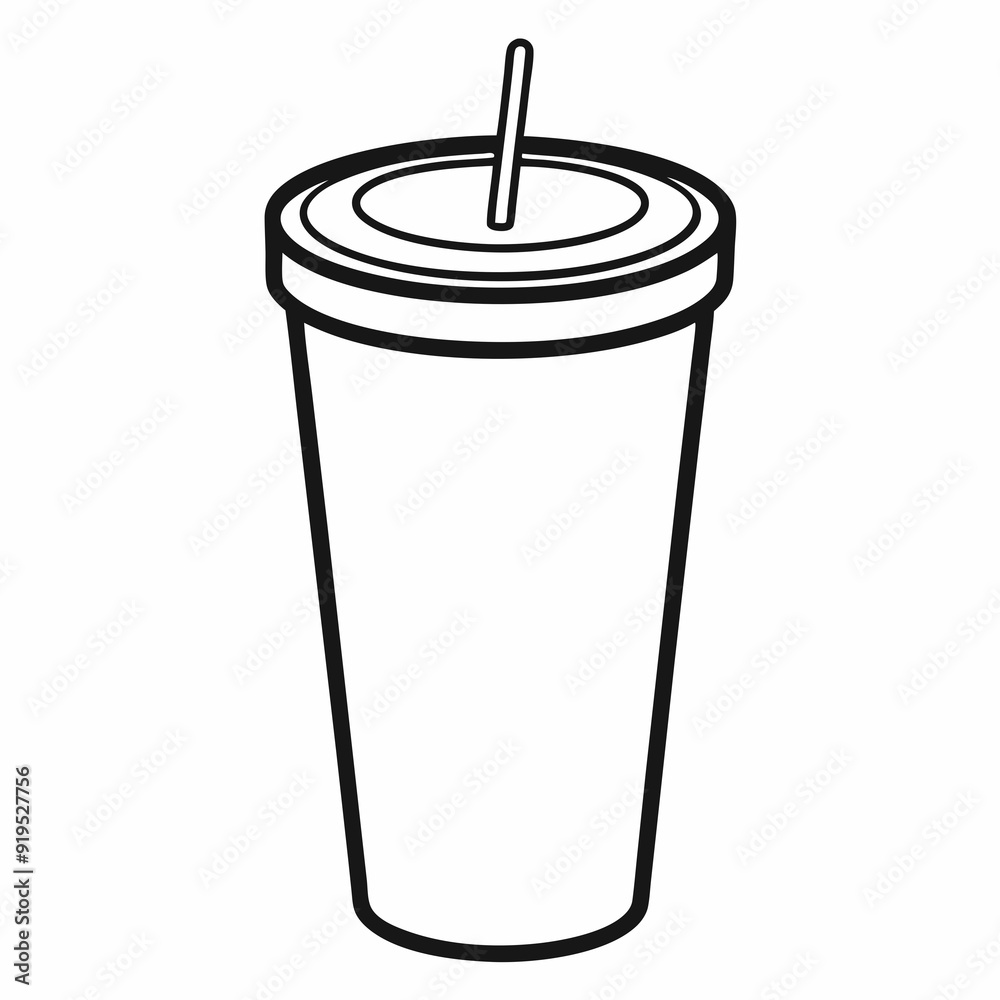 A tumbler art vector illustrator