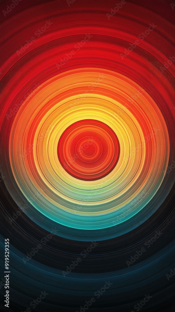 A vibrant abstract design featuring concentric circles in warm red, orange, and cool blue hues, perfect for backgrounds. A vibrant abstract design featuring concentric circles in warm red, orange, and cool blue hues, perfect for backgrounds.