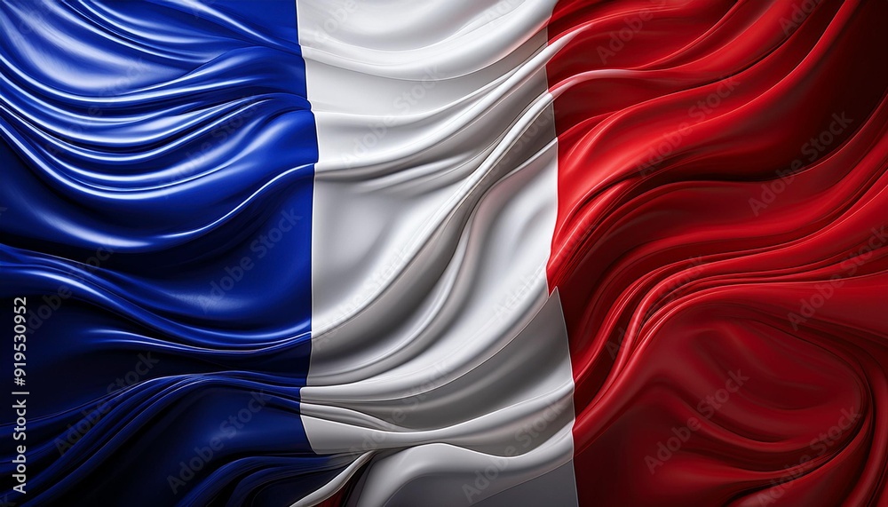 abstract french flag wavy silk fabric background france national symbol patriotic illustration abstract french flag wavy silk fabric background france national symbol patriotic illustration