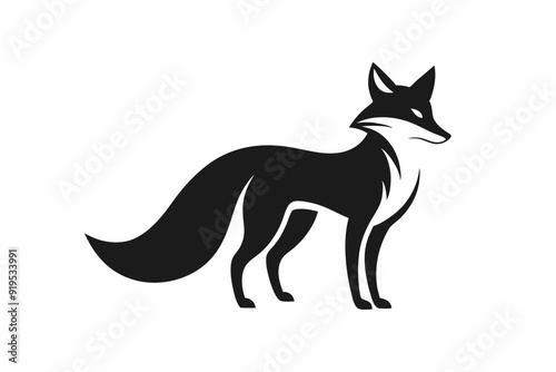 Minimalist Bear Logo Design - Vector Illustration on White Background