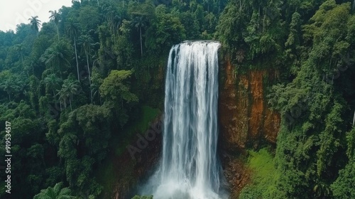 panoramic waterfall Beautiful