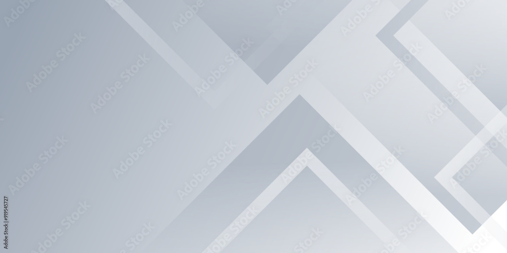 Fototapeta premium Abstract minimal geometric white and gray triangle background design. Abstract gradient color background poster with dynamic shape technology ,business, brochure ,website flyer, vector illustration.