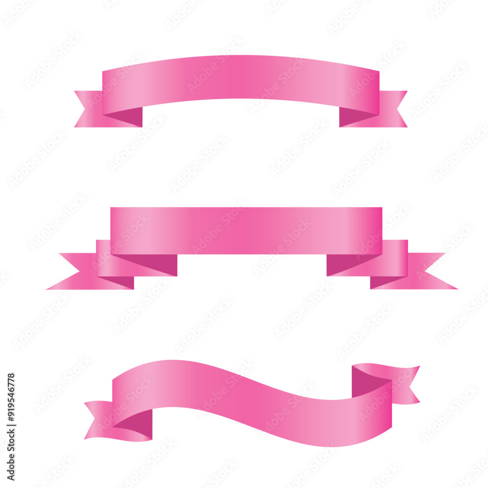 Pink shiny ribbon vector banners set of ribbon label pink bow curly ribbon wavy wavy ribbon. Pink shiny ribbon vector banners set of ribbon label pink bow curly ribbon wavy wavy ribbon.