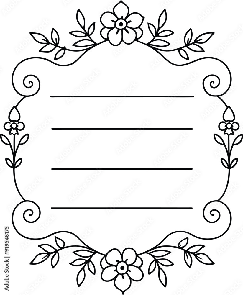 elegant and romantic wedding invitation templete 