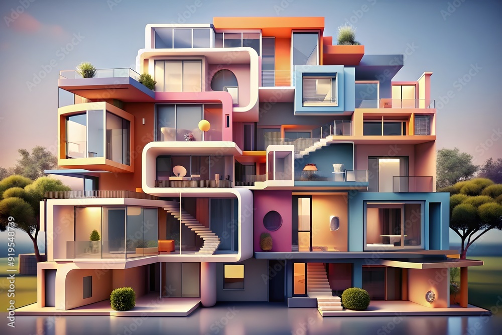 3d rendering futuristic house architecture exterior design 3d rendering futuristic house architecture exterior design