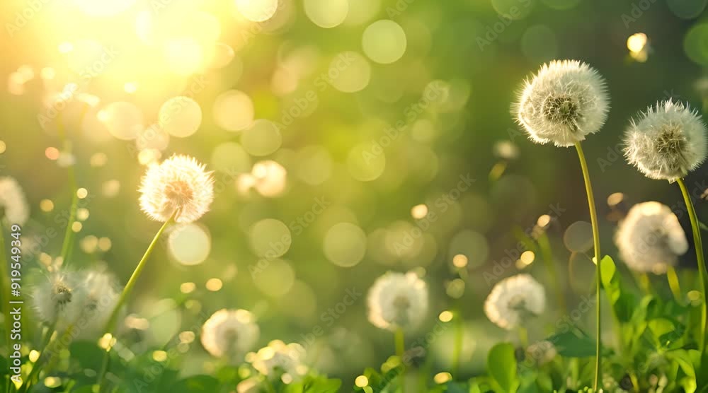 Dandelion Meadow in the Sunshine. Dandelion Meadow in the Sunshine.