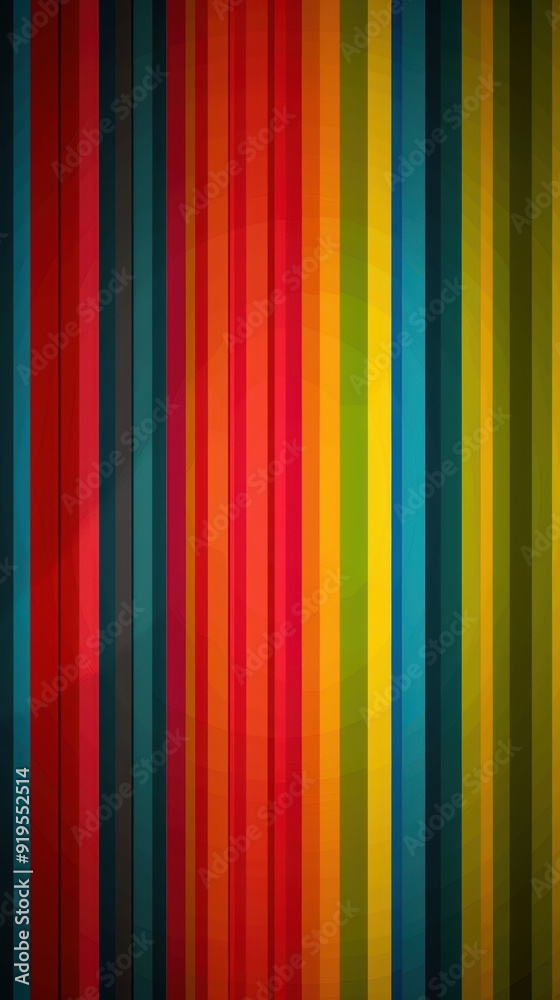 Obraz premium Bright, bold stripes in various colors create a lively abstract background that energizes the atmosphere