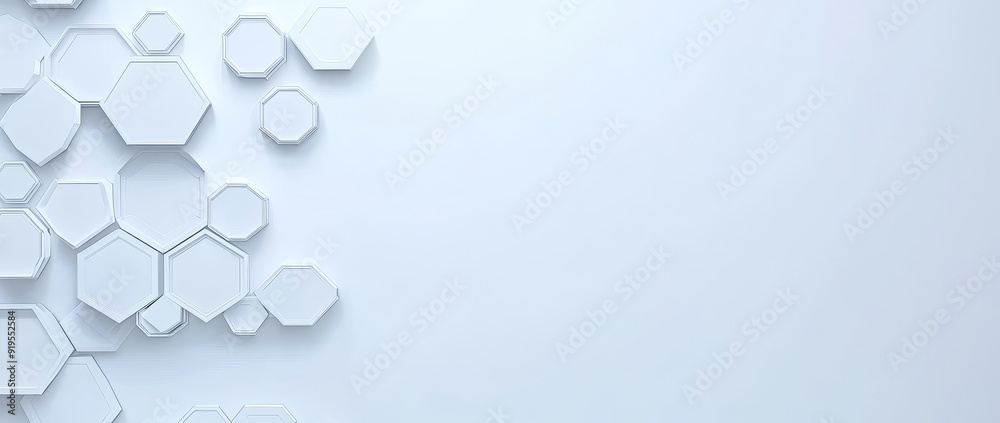 A panoramic wallpaper with a shifted white honeycomb hexagon background. A panoramic wallpaper with a shifted white honeycomb hexagon background.