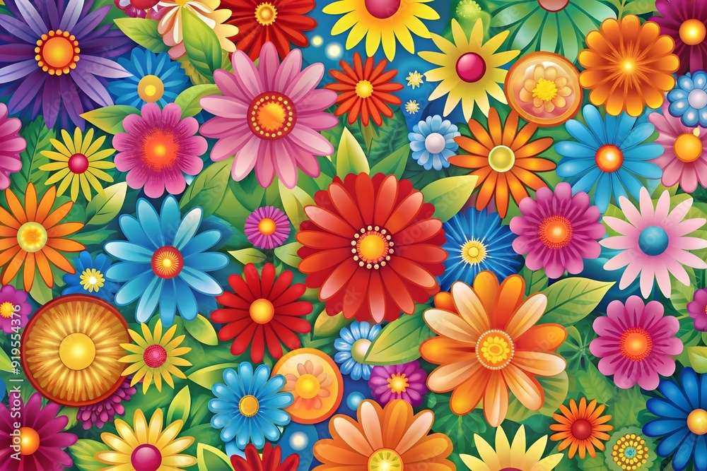 Seamless pattern with flower Seamless pattern with flower