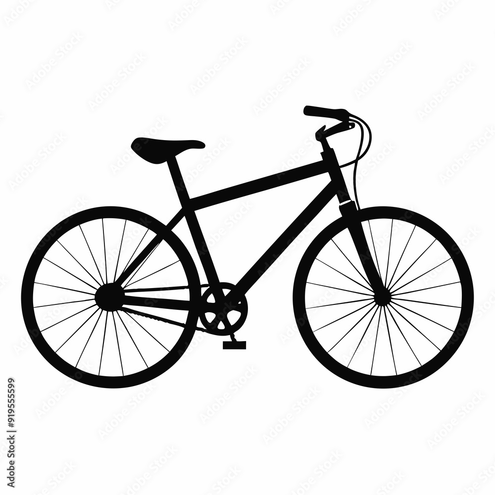 Bicycle Black silhouette Bicycle Black silhouette