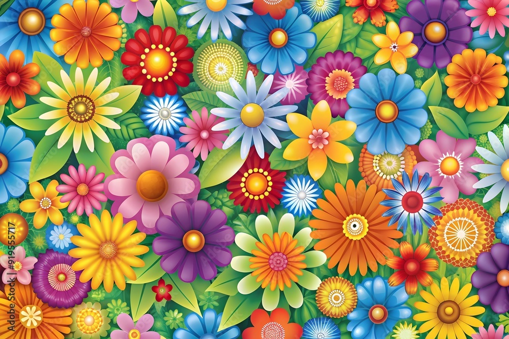 Seamless pattern with flower Seamless pattern with flower