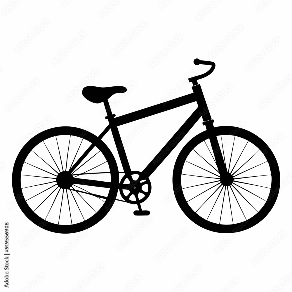 Bicycle Black silhouette Bicycle Black silhouette