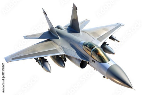 Su-35 is a Russian multipurpose super maneuverable fighter with a controlled thrust vector on a white background. Vector image. 