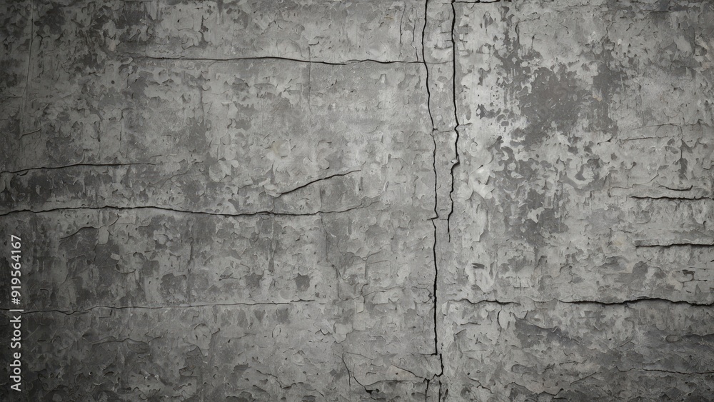 Obraz premium Fissured and Broken Cement Photo