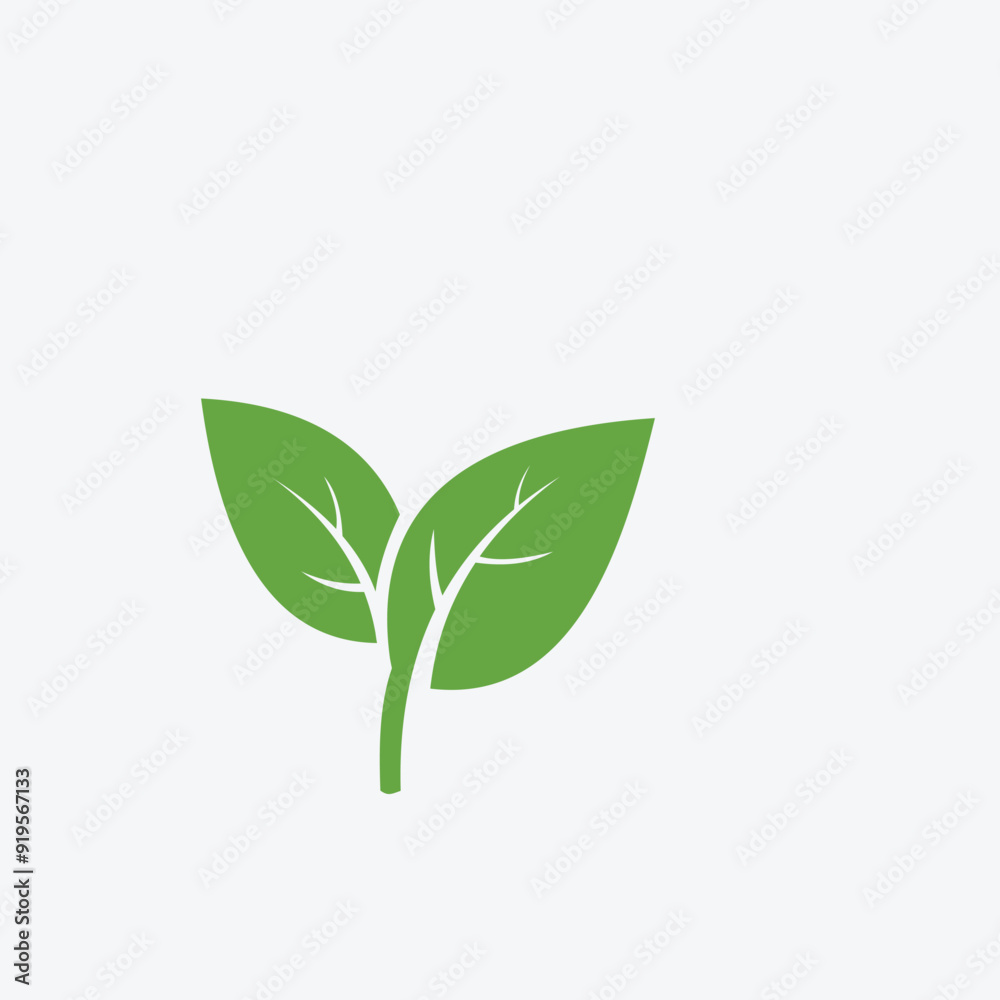 Green leaf ecology nature element vector icon or green leaf logo design Green leaf ecology nature element vector icon or green leaf logo design