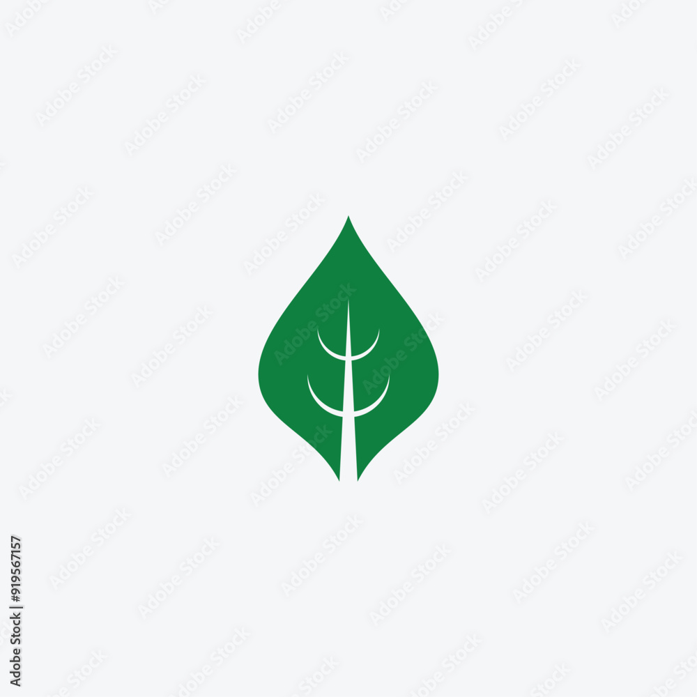 Green leaf ecology nature element vector icon or green leaf vector logo design Green leaf ecology nature element vector icon or green leaf vector logo design