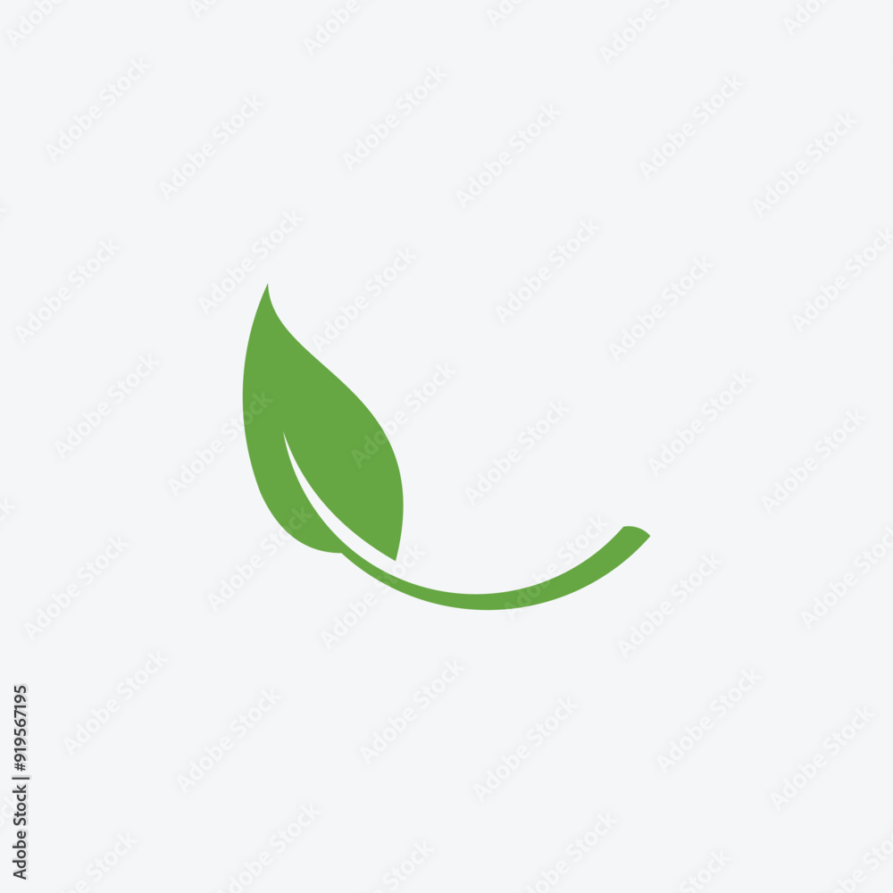 Green leaf ecology nature element vector icon or green leaf vector logo design Green leaf ecology nature element vector icon or green leaf vector logo design