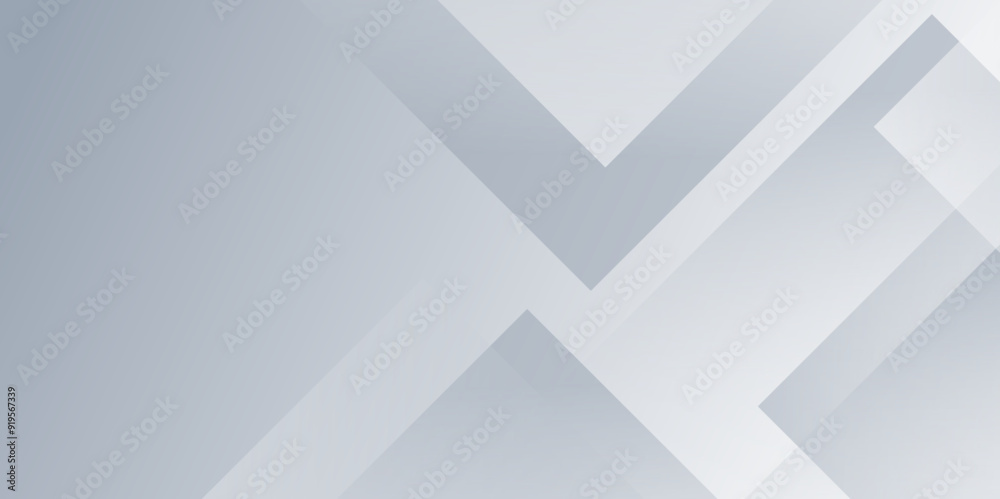 Fototapeta premium Modern Abstract white and grey transparent background with triangles' shapes. Space futuristic design concept. Decorative web layout or poster, banner. white paper texture blue background. vector.