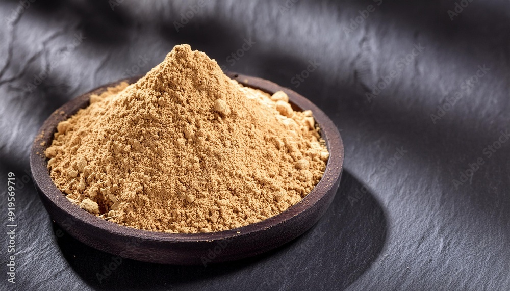 peruvian ginseng maca lepidium meyenii dried root powder superfood supplement ingredient healthy nutrition concept photo peruvian ginseng maca lepidium meyenii dried root powder superfood supplement ingredient healthy nutrition concept photo