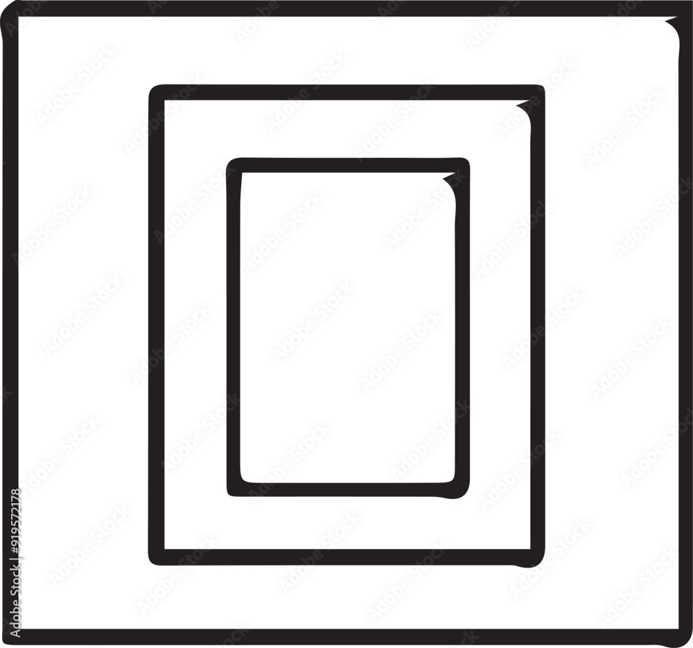 Square Artistic Silhouette Elements in Black Square Artistic Silhouette Elements in Black