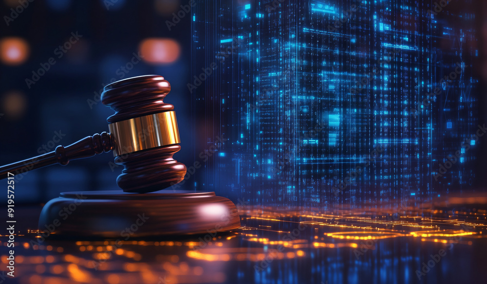 Gavel and Digital Data. Gavel and Digital Data.
