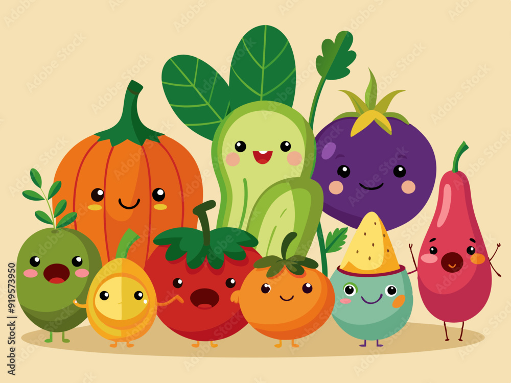 Vegetable character. Cartoon retro mascot vegetables. Funny green vitamin plant food, cute tomato, running pumpkin, healthy eggplant, nature avocado. Vector set
Vegetable character. Cartoon retro mascot vegetables. Funny green vitamin plant food, cute tomato, running pumpkin, healthy eggplant, nature avocado. Vector set