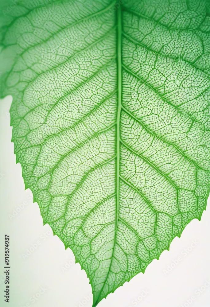 Fototapeta premium close-up green leaf texture