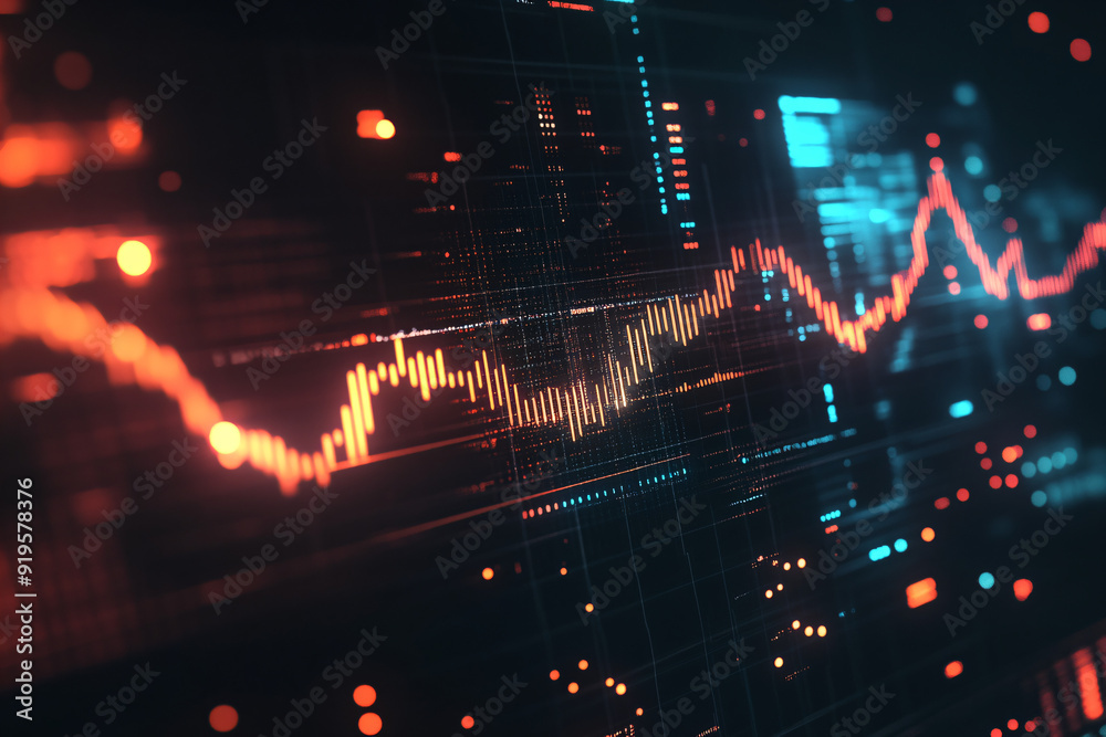 Fototapeta premium Stock Market Data Analysis