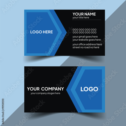 minimalist own design visiting card  Mockup