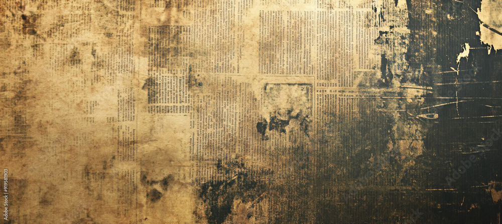 Old Grunge Newspaper Texture Background. Old Grunge Newspaper Texture Background.