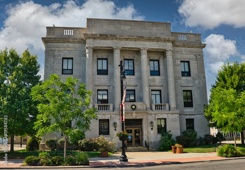 Hocking county Courthouse located in downtown Logan Ohio USA 2024