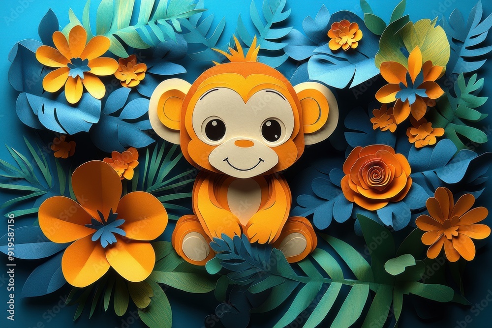 Monkey Paper Art Design Monkey Paper Art Design