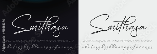 signature Font Calligraphy Logotype Script Brush Font Type Font lettering handwritten