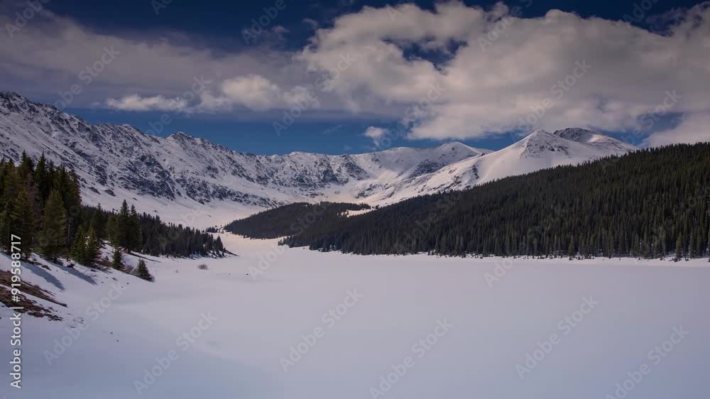 custom made wallpaper toronto digitalColorado Time Lapse Frozen Mountain 
Lake. Springtime May 2024