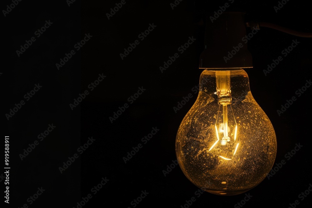 A single light bulb glowing warmly against a dark background, symbolizing ideas, innovation, and enlightenment. A single light bulb glowing warmly against a dark background, symbolizing ideas, innovation, and enlightenment.