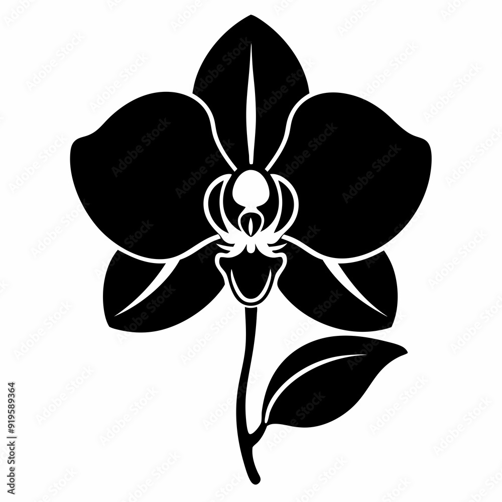 Orchid Black silhouette
