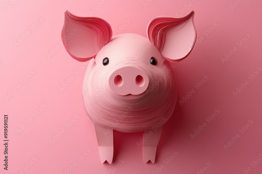 Pig Paper Art Design Pig Paper Art Design