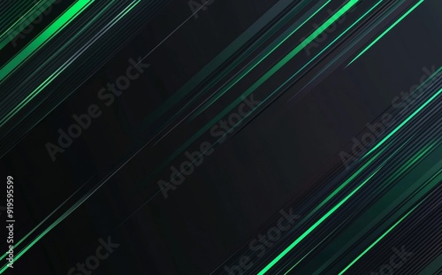 Surface with templates metal texture soft lines tech gradient abstract diagonal background silver black sleek with gray background with black and green dark are light.