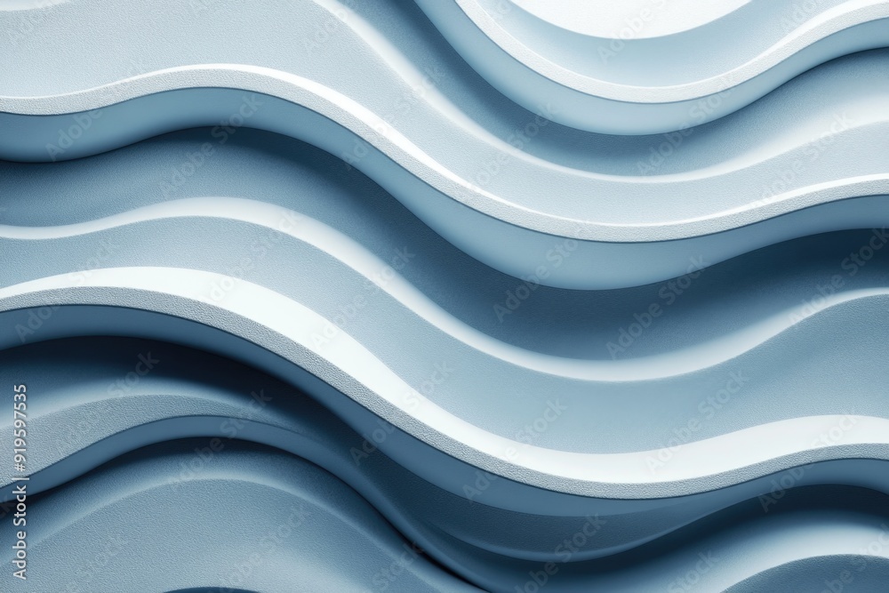 Soft blue waves flow smoothly across an abstract background, evoking tranquility and simplicity Soft blue waves flow smoothly across an abstract background, evoking tranquility and simplicity