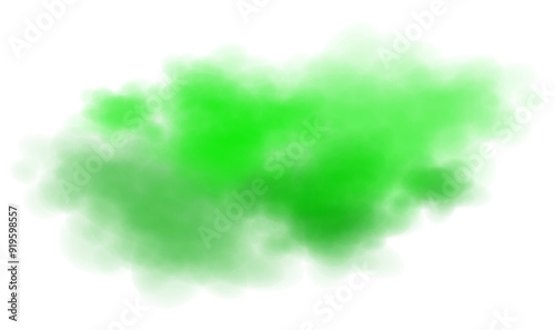 green fog smoke color with mystic effect